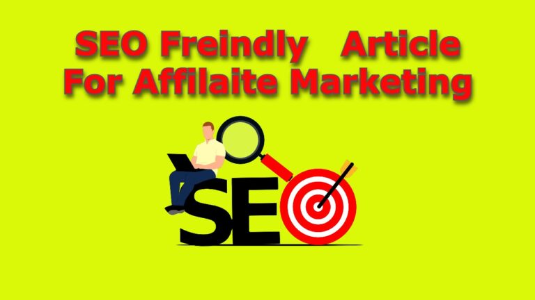 SEO Friendly Article For Affiliate Marketing In Hindi